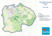 Carte du déploiement de la Fibre Civaux  février 2026
