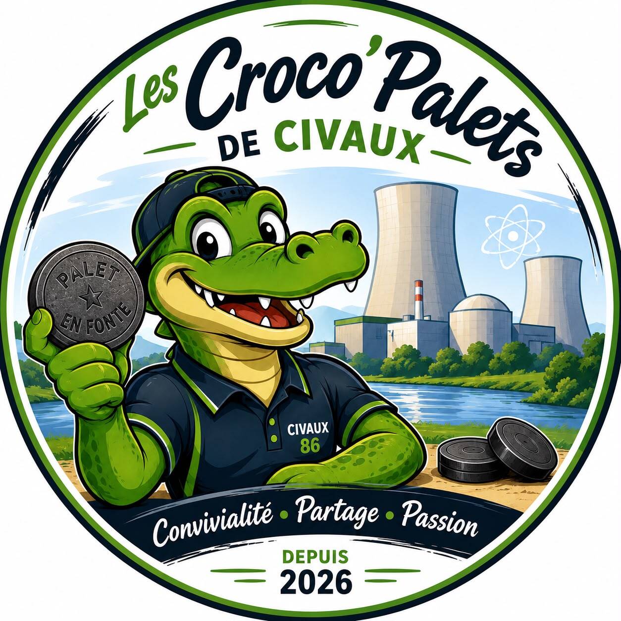 Logo Association Croco Palets de Civaux